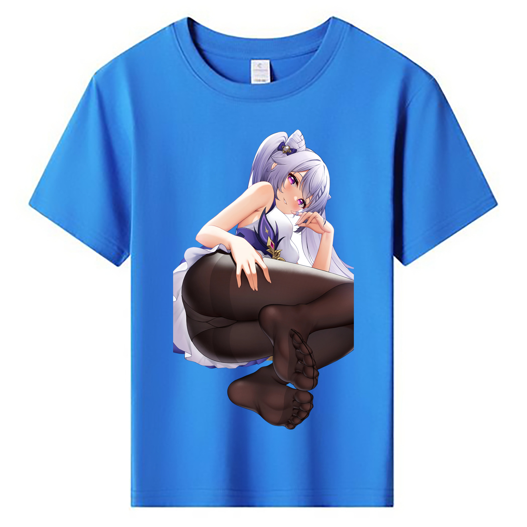 げんし神 刻晴 こくせい genshin Kokusei 綿100％キッズTシャツ（フロントプリント）
